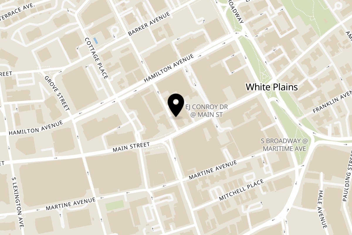 Map showing the location of La Bocca Ristorante & Vineria on 8 Church St in White Plains